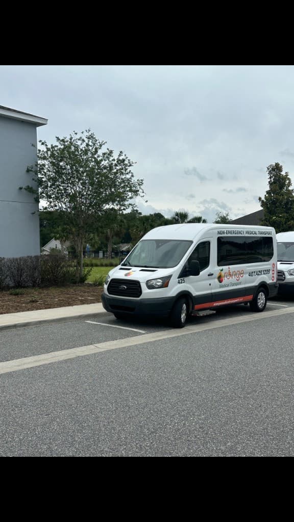 Orange Medical Transport wheelchair accessible van