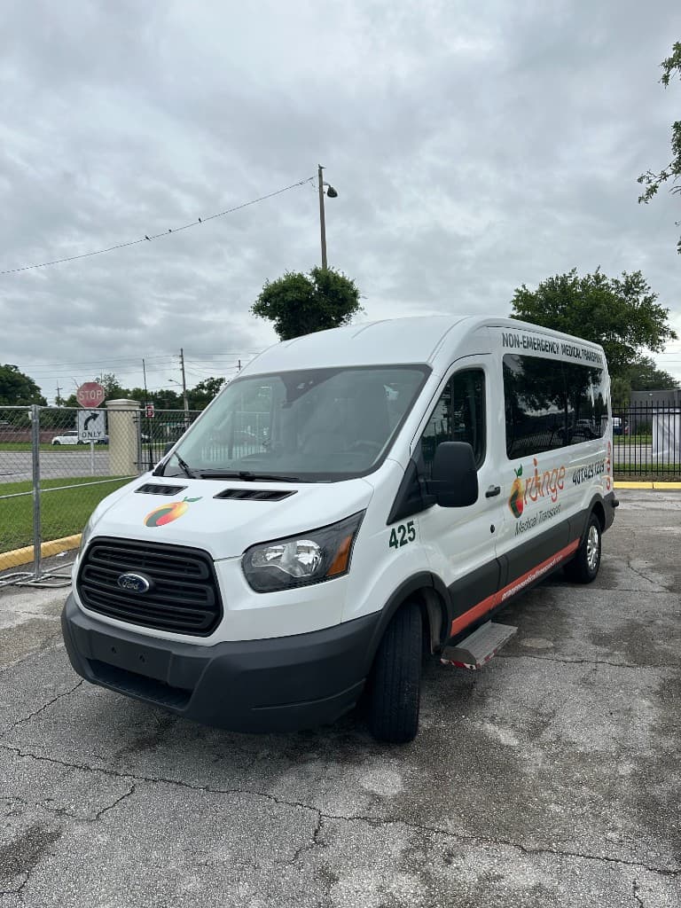 Ambulatory medical transport van